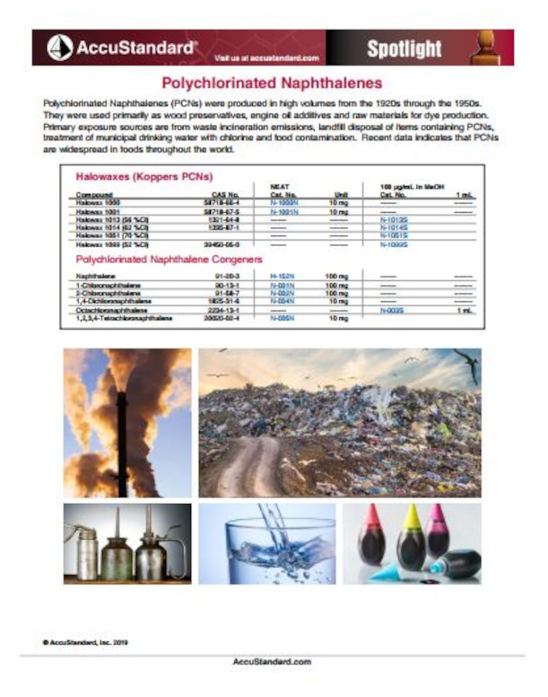 Accustandard polychlorinated naphthalenes